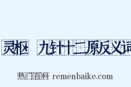 灵枢·九针十二原反义词是什么意思的图片
